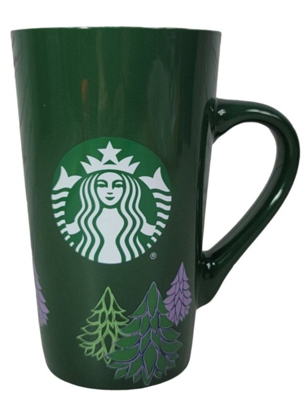Starbucks 2020 Christmas Trees Mug Green 16oz Mermaid Logo Pine Holiday Tall